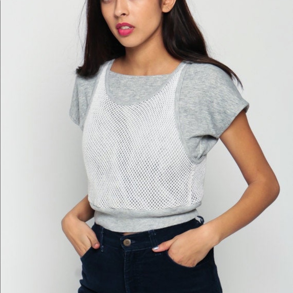 Sports Shirt Mesh Jersey Retro T Shirt 80s TShirt Athletic Vintage Medium - Picture 2 of 5